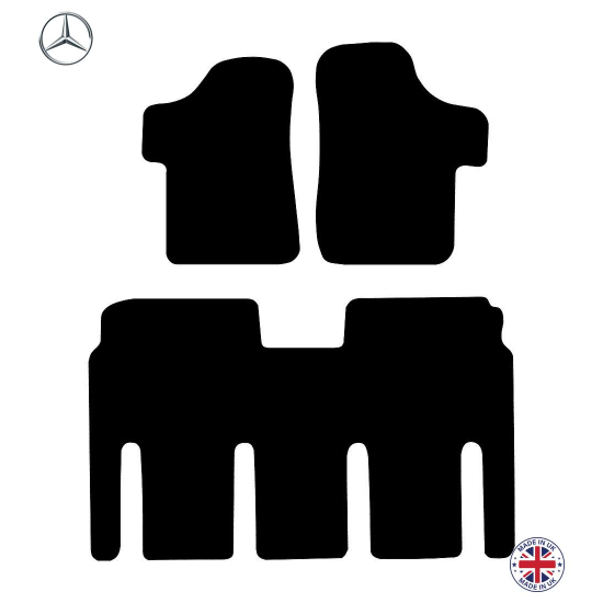 Mercedes Vito Van MK2 W639 Dual Liner 2005-2014 Car Floor Mat Set