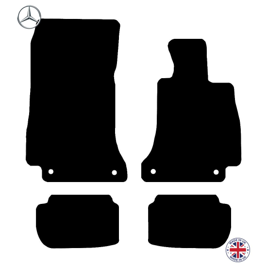 Mercedes E Class W220D W207 C238 CoupeCabriolet 2017-2024 Car Floor Mat Set