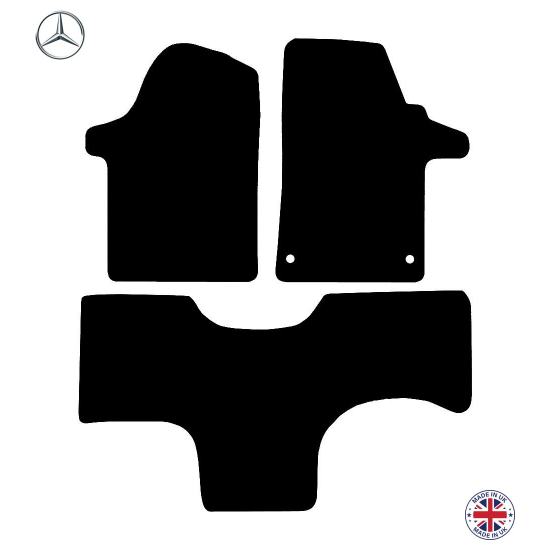 Mercedes Vito Van MK2 ALT WITH CENTRE CONSOLE 2015-2018 Car Floor Mat Set
