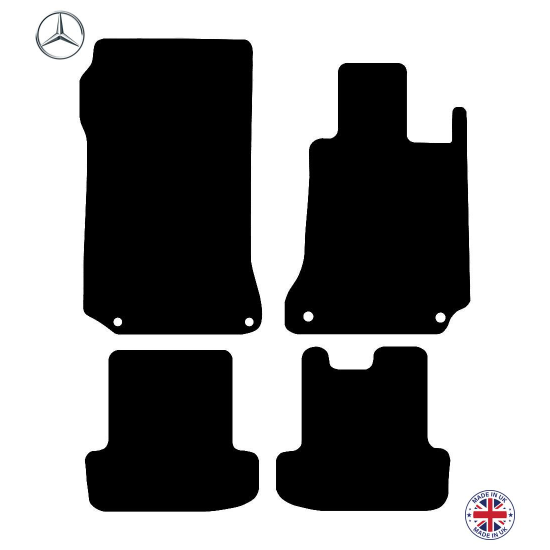 Mercedes E Class Coupe W212 A207 C207 Automatic 2009-2016 Car Floor Mat Set